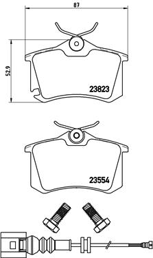 A.B.S. P 85 066 BREMBO Bremsbelagsatz, Scheibenbremse
